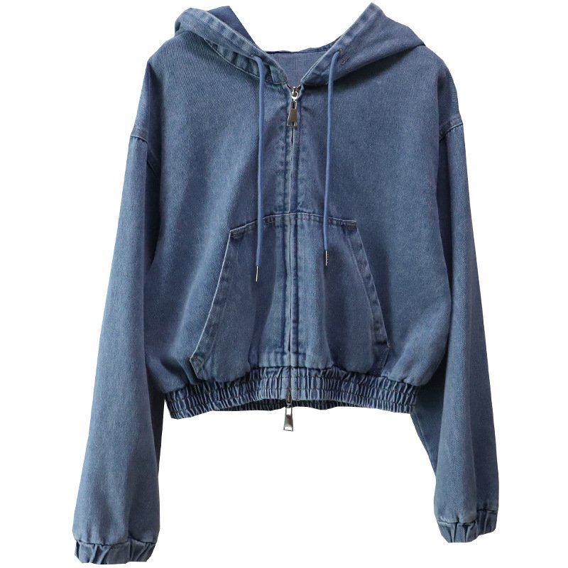 Vintage Women’s Hooded Denim Jacket