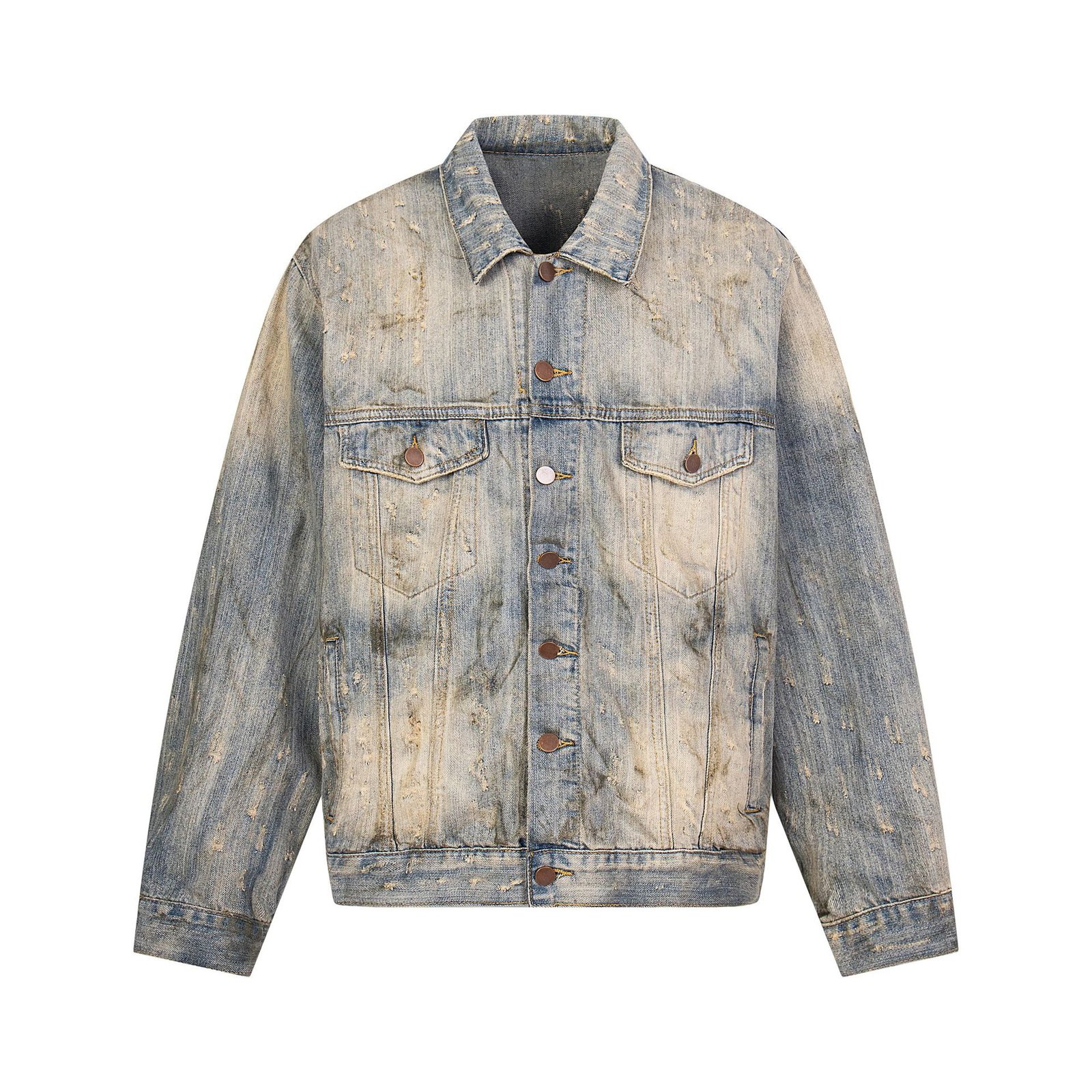 Vintage Women’s Washed Denim Zip Jacket - Image 6