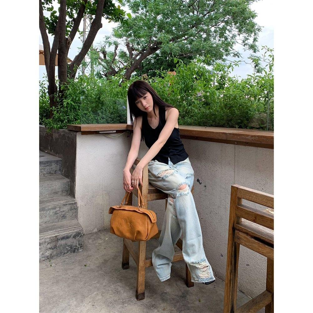 Women’s Relaxed Straight-Leg Denim Jeans - Image 3